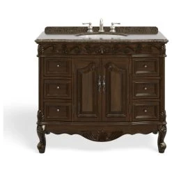 MOD The Agnes Bathroom Vanity, Single Sink, 42", Brown, Freestanding 23 MOD The Agnes Bathroom Vanity, Single Sink, 42", Brown, Freestanding -Kraus Shop c761050903d99151 0706 w800 h800 b1 p0