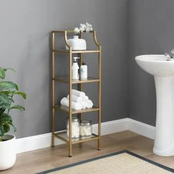Crosley Aimee Short Etagere Soft Gold 18 Crosley Aimee Short Etagere Soft Gold -Kraus Shop c87112a00f73b867 8537 w800 h800 b0 p0