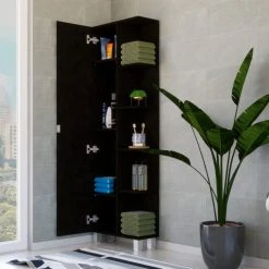 DEPOT ESHOP LLC Venus Linen Cabinet, Black -Kraus Shop c8c146a202c473f3 2093 w800 h800 b0 p0