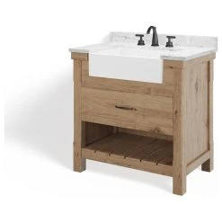 MOD Bosque Bath Vanity, Driftwood, 36", Single Sink, Farmhouse, Freestanding -Kraus Shop c8f1d070034728f0 3126 w800 h800 b1 p0
