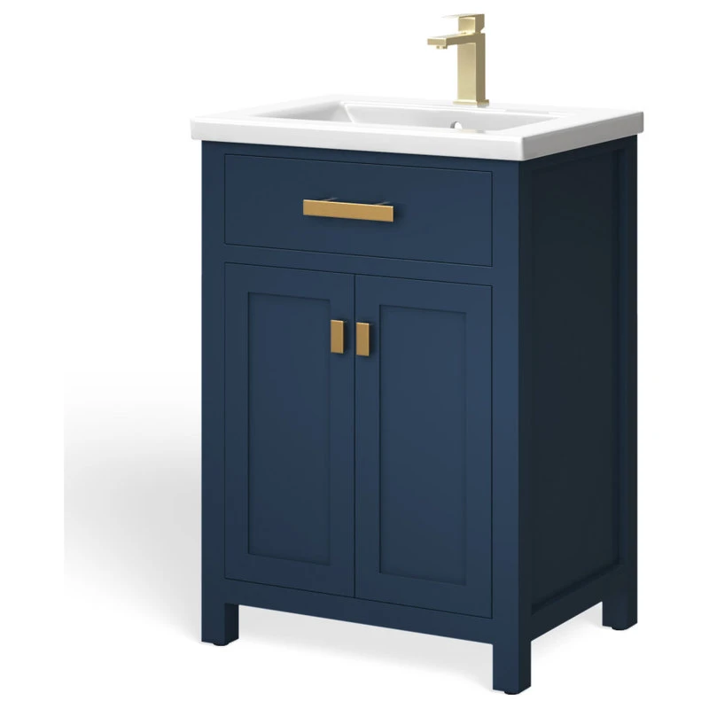 MOD Savoy Bath Vanity, Single Sink, 24", Blue, Freestanding, Mirror 12 MOD Savoy Bath Vanity, Single Sink, 24", Blue, Freestanding, Mirror - Image 10