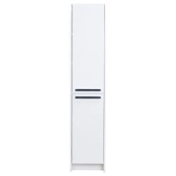 Eviva LLC Eviva Lugano 16-inch 2-Door Freestanding Modern Wood Linen Side Cabinet In White