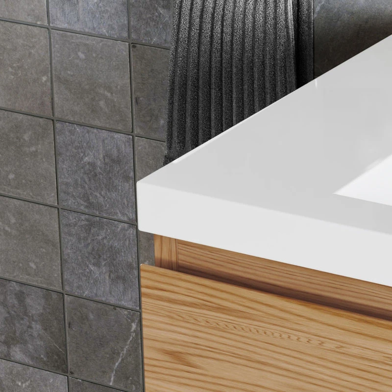 MOD Beacon Bath Vanity, Natural Oak, 36", Single Sink, Floating 7 MOD Beacon Bath Vanity, Natural Oak, 36", Single Sink, Floating - Image 5