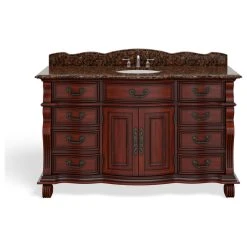MOD The Finley Bathroom Vanity, Single Sink, 60", Cherry, Freestanding 23 MOD The Finley Bathroom Vanity, Single Sink, 60", Cherry, Freestanding -Kraus Shop cf61a33f03d99147 3208 w800 h800 b1 p0