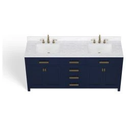 MOD The Savoy Bathroom Vanity, Double Sink, 72", Monarch Blue, Freestanding -Kraus Shop d011e25103d046e4 4353 w800 h800 b1 p0