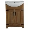 Legion Furniture Legion Poplar Vanity, Weathered Brown