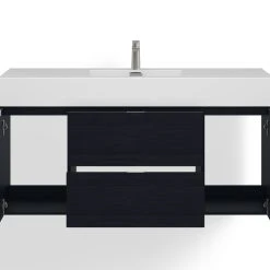 MOD Boutique Bath Vanity, Black, 48", Single Sink, Wall Mount -Kraus Shop d131da9b03471ddb 3138 w800 h800 b0 p0