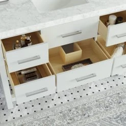 MOD Arcadia Bath Vanity, White, 48", Brushed Nickel Hardware, Single, Freestanding -Kraus Shop d4d1cbec034728e4 2668 w800 h800 b0 p0