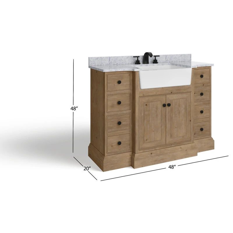 MOD Fermo Bath Vanity, Weathered Fir, 48", Single Sink, Freestanding 10 MOD Fermo Bath Vanity, Weathered Fir, 48", Single Sink, Freestanding - Image 8