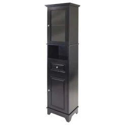 Ergode Alps Tall Cabinet With Glass Door, Black -Kraus Shop d7d1a0240ad12439 5600 w800 h800 b1 p0