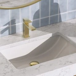 MOD Bahia Bath Vanity, Oak, 60", Brushed Gold Hardware, Single, Freestanding -Kraus Shop d831a1c503acb053 1946 w800 h800 b0 p0