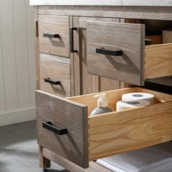 Urban Furnishing Harvey Farmhouse Bathroom Sink Vanity Brown Spruce, 42" -Kraus Shop d901ac700056fd85 5307 w800 h800 b0 p0