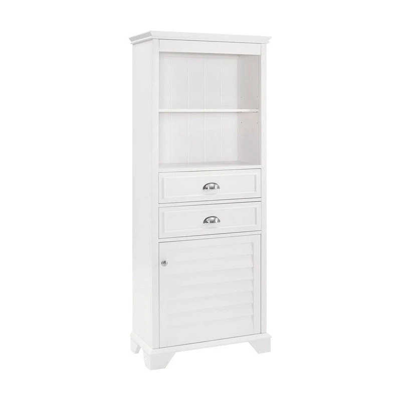 Crosley Lydia Tall Cabinet, White 3 Crosley Lydia Tall Cabinet, White