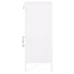 GDFStudio Meader Bathroom Floor Storage Cabinet With Drawer, White -Kraus Shop dae17edb022b09ec 4155 w800 h800 b1 p0