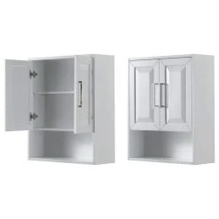 Wyndham Collection Daria Wall-Mounted Storage Cabinet, White -Kraus Shop db0117a90dbc7924 1262 w800 h800 b1 p0