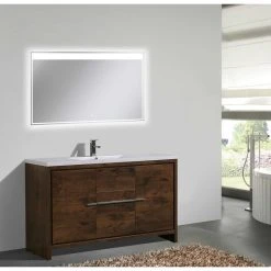 Bathroom Vanity Wholesale INC. MOD 60" Single Bathroom Vanity In Rosewood -Kraus Shop db11b0760baba332 2508 w800 h800 b0 p0