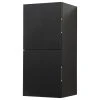 KUBEBATH 12" Wide By 24" High Linen Side Cabinet With Two Doors In Black Wood Finish -Kraus Shop db21c4320dbf9dbf 7073 w800 h800 b1 p0