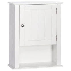 RiverRidge Home RiverRidge Ashland Single Door Transitional Wood Wall Cabinet In White