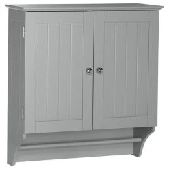 RiverRidge Home RiverRidge Ashland Two-Door Transitional Wood Wall Cabinet In Gray
