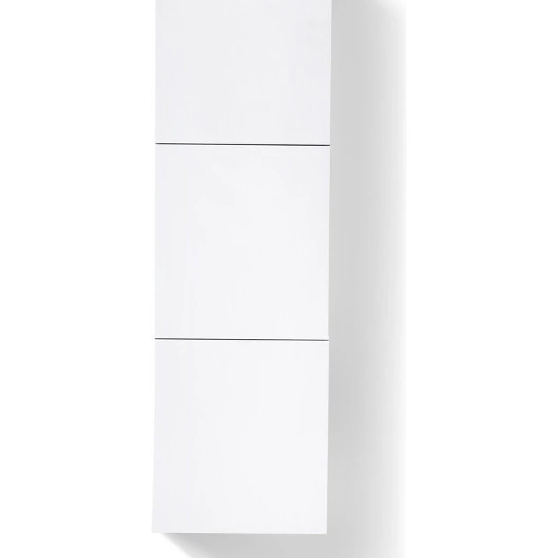 KUBEBATH 18" Wide By 59" High Linen Side Cabinet With Three Doors, Gloss White Finish 4 KUBEBATH 18" Wide By 59" High Linen Side Cabinet With Three Doors, Gloss White Finish - Image 2