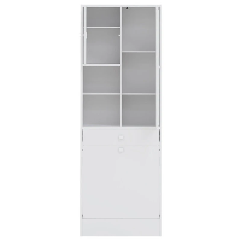 Symbiosis Combi Column With Laundry Compartment, White 6 Symbiosis Combi Column With Laundry Compartment, White - Image 4