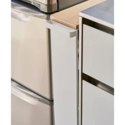 Yamazaki Home Rolling Storage Cart, Steel, Holds 26.4 Lbs, White -Kraus Shop dde11391025ad63a 9603 w800 h800 b0 p0