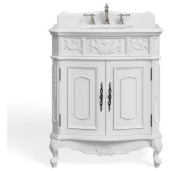 MOD The Bloomdale Bathroom Vanity, Single Sink, 30", White, Freestanding -Kraus Shop ddf1f5bb03d99193 3189 w800 h800 b1 p0