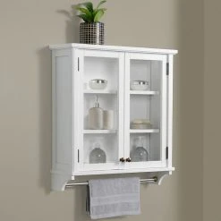 Bolton Furniture, Inc. Dorset Bath 27"W X 29"H Wall Mounted Cabinet, Mirror And Towel Rod -Kraus Shop df71d8ed01f435f5 7521 w800 h800 b0 p0
