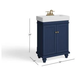 MOD The Monroe Bathroom Vanity, Single Sink, 24", Blue, Freestanding -Kraus Shop e0117a8f03d99ba8 5872 w800 h800 b1 p0