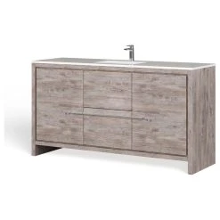 MOD Esconde Bath Vanity, Natural Wood, 60", Single Sink, Freestanding -Kraus Shop e031318303c75a8c 8160 w800 h800 b1 p0