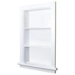 Extra Large/14x24 Aiden Wall Niche By Fox Hollow Furnishings, White Plain Back