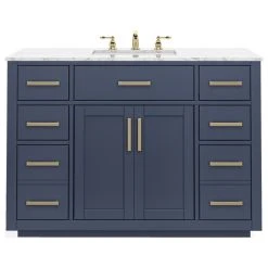 MOD The Yukon Bathroom Vanity, Single Sink, 48", Royal Blue -Kraus Shop e131158d03d9a9b4 9384 w800 h800 b1 p0