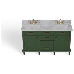 MOD The Joyce Bathroom Vanity, Double Sink, 60", Vogue Green, Freestanding 27 MOD The Joyce Bathroom Vanity, Double Sink, 60", Vogue Green, Freestanding -Kraus Shop e141c43c03d99bae 5914 w800 h800 b1 p0