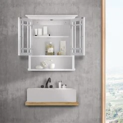 Versanora Wooden Bathroom Wall Storage Cabinet Closet -Kraus Shop e421d4f601398170 8451 w800 h800 b0 p0