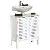 EVIDECO Wall-Mounted Sink Floor Cabinet Mahe Bamboo - Wood, Miami