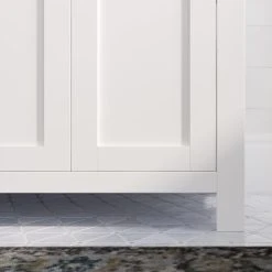 MOD The Polaris Bathroom Vanity, Double Sink, 60", Pure White, Freestanding -Kraus Shop e5c1f7aa03d046c0 4362 w800 h800 b0 p0