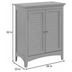 Versanora Wooden Bathroom Floor Storage Cabinet, Gray -Kraus Shop e60126590111e805 6592 w800 h800 b1 p0