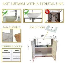 EVIDECO Wall-Mounted Sink Floor Cabinet Mahe Bamboo - Wood, Miami -Kraus Shop e631613002fffad6 0967 w800 h800 b1 p0