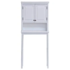 Bolton Furniture, Inc. Dorset Bath Over The Toilet Space Saver Storage, Upper Cabinet/Open Shelf