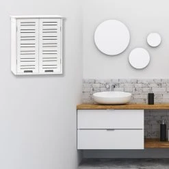 EVIDECO Wall Mounted Bathroom Medicine Cabinet Miami White Wood, Miami -Kraus Shop e7d137a40310e9bf 1589 w800 h800 b0 p0