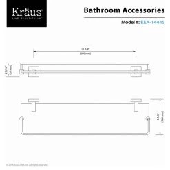 Kraus USA, Inc. Aura Bathroom Shelf With Railing, Brushed Nickel -Kraus Shop e8612fe300e5e853 3122 w800 h800 b1 p0