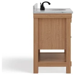 MOD Bosque Bath Vanity, Driftwood, 30", Single Sink, Undermount, Freestanding -Kraus Shop e891ea5403acfe54 7403 w800 h800 b1 p0