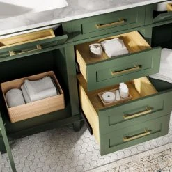 MOD The Joyce Bathroom Vanity, Double Sink, 60", Vogue Green, Freestanding 19 MOD The Joyce Bathroom Vanity, Double Sink, 60", Vogue Green, Freestanding -Kraus Shop e931031c03d99b78 5914 w800 h800 b0 p0