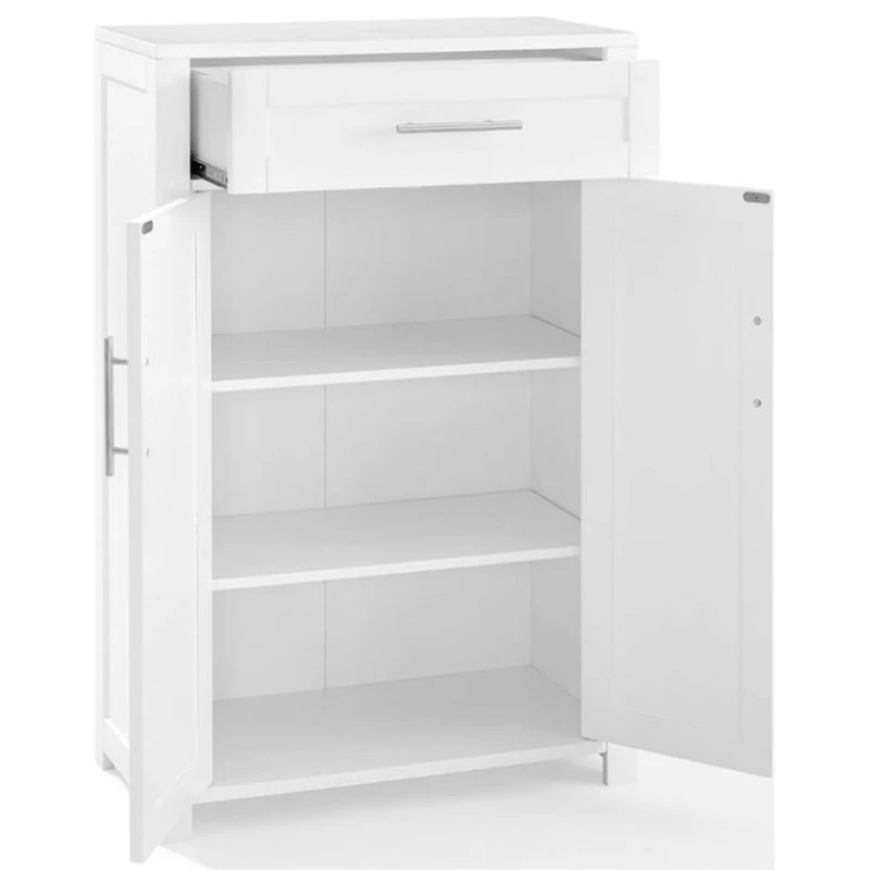 Crosley Savannah Wooden Storage Linen Cabinet In White 5 Crosley Savannah Wooden Storage Linen Cabinet In White - Image 3