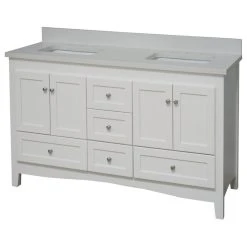 Kitchen Bath Collection Abbey 60" Bath Vanity, Base: White, Top: Quartz, Double Vanity -Kraus Shop eb9162820306511e 4582 w800 h800 b1 p0