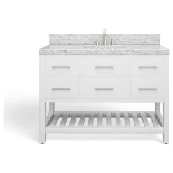 MOD Arcadia Bath Vanity, White, 48", Brushed Nickel Hardware, Single, Freestanding -Kraus Shop ece1a1d903472961 2668 w800 h800 b1 p0
