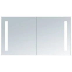 Innoci-usa Electric LED Mirror Vanity Cabinet Double Door, LED Tubes, 40 X 26