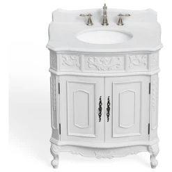 MOD The Bloomdale Bathroom Vanity, Single Sink, 30", White, Freestanding -Kraus Shop eda1126003d9919b 3189 w800 h800 b1 p0