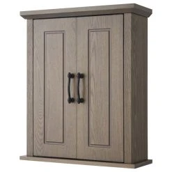 Versanora Wooden Bathroom Wall Cabinet 2 Doors Salt Oak