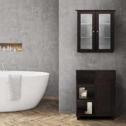 Versanora Wooden Bathroom Glass Doors Wall Cabinet 6209 -Kraus Shop f0b145380111ea1c 7254 w800 h800 b0 p0